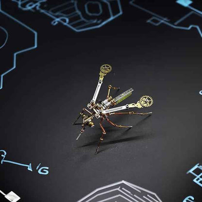 Mechanical 3D Steampunk Metal Puzzle Insects Mosquito Model Personalized Gifts Mind Relaxation Building Project Cool for Birthday (Mosquito)