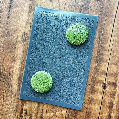 Ginkgo Leaves Polymer Clay Texture Mat