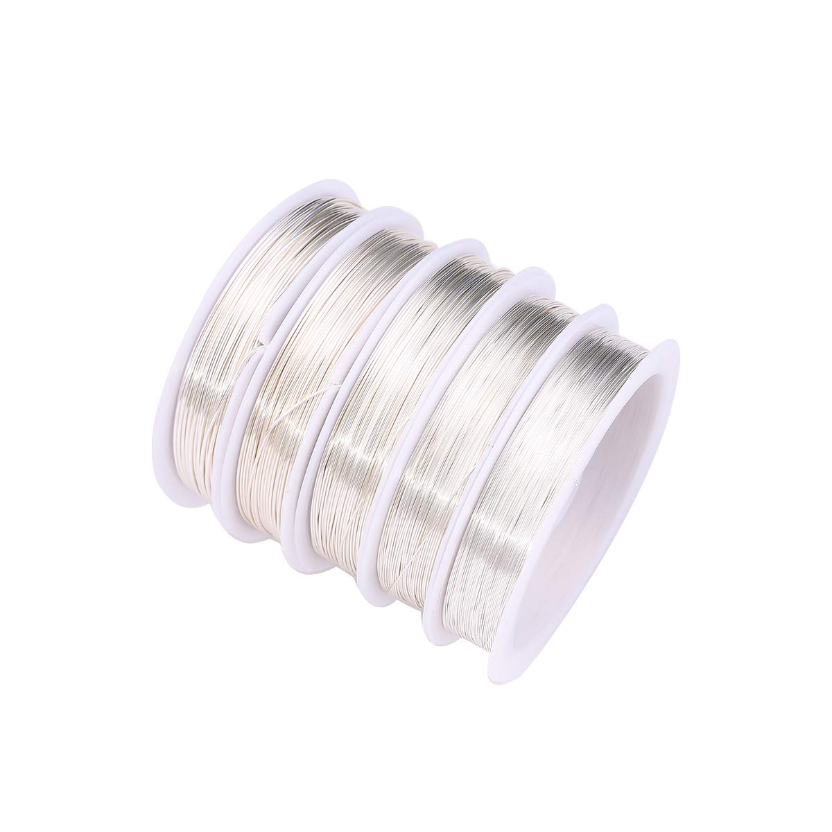 Silver Copper Wire 0.8mm Bead Cord for Bracelet Necklace Charm Beading Jewelry Making 9yard - Crafty Corner