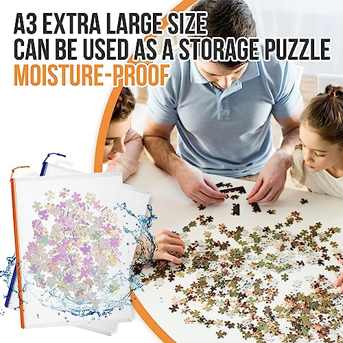 24pcs Mesh Zipper Pouch File Bags Puzzle Storage Bags