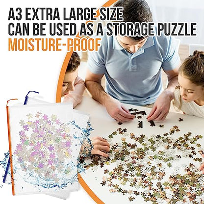 24pcs Mesh Zipper Pouch File Bags Puzzle Storage Bags