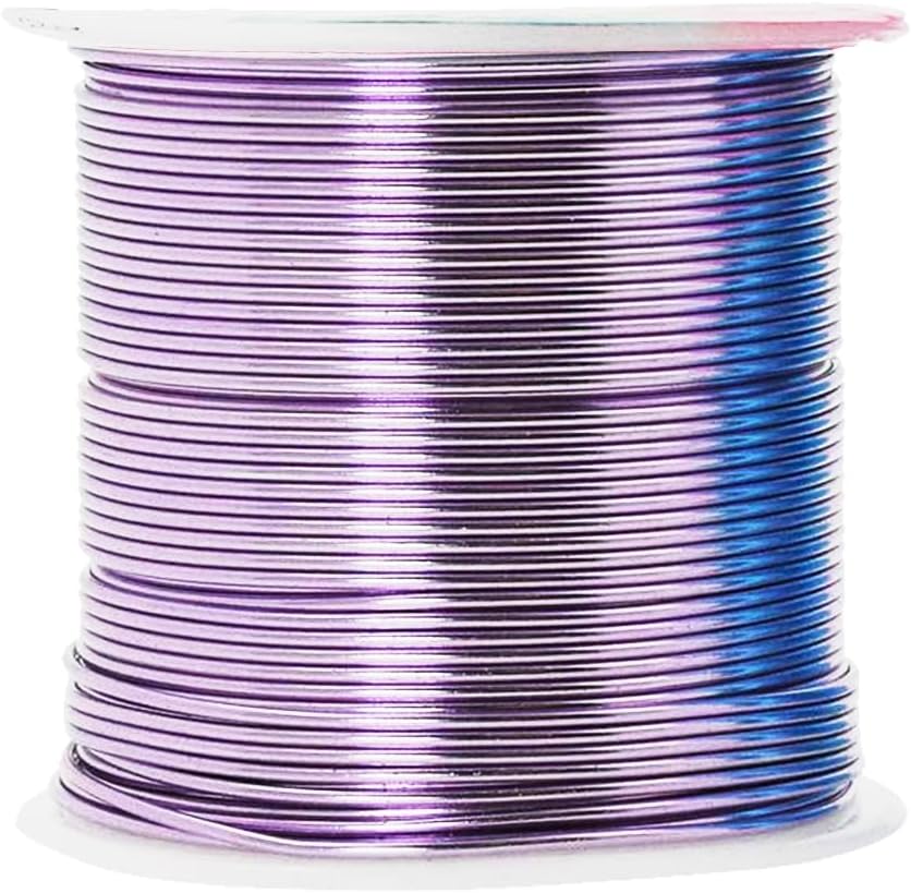 Mandala Crafts 18 Gauge Anodized Aluminum Craft Wire for Jewelry Making - 450 FT Colored Flexible Silver Lavender Purple Pink Ice Blue Turquoise Wire - Bendable for Bonsai Armature Crafting Sculpting - Crafty Corner