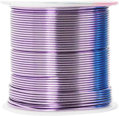 Mandala Crafts 18 Gauge Anodized Aluminum Craft Wire for Jewelry Making - 450 FT Colored Flexible Silver Lavender Purple Pink Ice Blue Turquoise Wire - Bendable for Bonsai Armature Crafting Sculpting - Crafty Corner