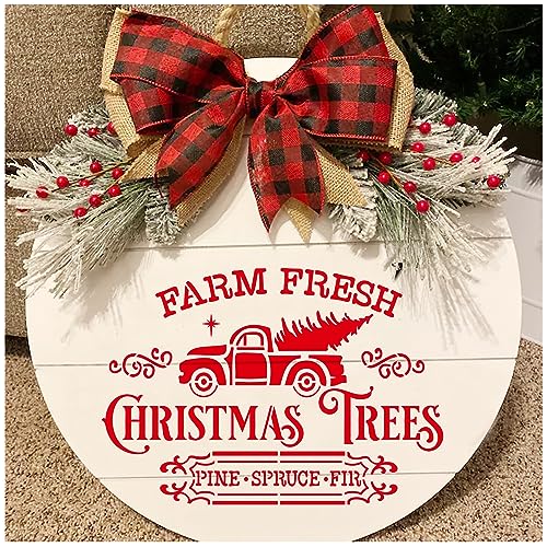 10 Pieces Christmas Stencils Reusable (10 Count)