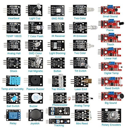 37 Sensor Assortment Kit for Arduino & Raspberry Pi