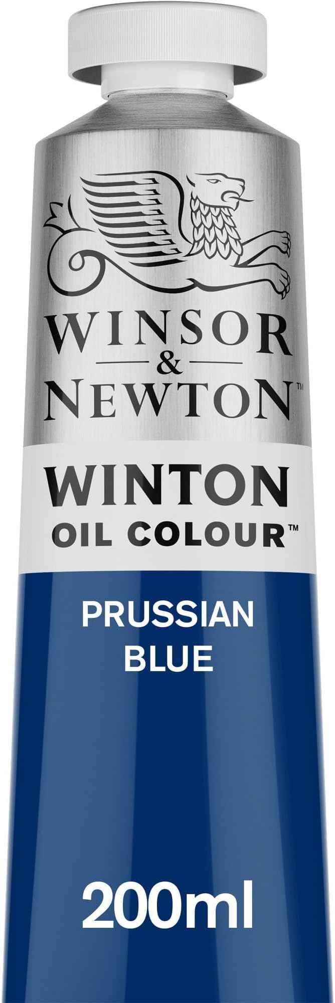 Winsor & Newton Winton Oil Color, 200ml (6.75-oz) Tube, Prussian Blue