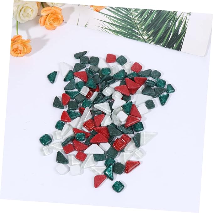500g Glitter Irregular Materials Smooth for Home Decoration Crystal Mosaics for Creative Projects