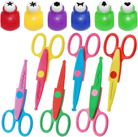 Set of 12, Craft Punch and Creative Scissors, findTop Scrapbooking Edging Scissors Paper Punch Set for Crafts, Scrapbooking, DIY Photo & Art Projects - Crafty Corner