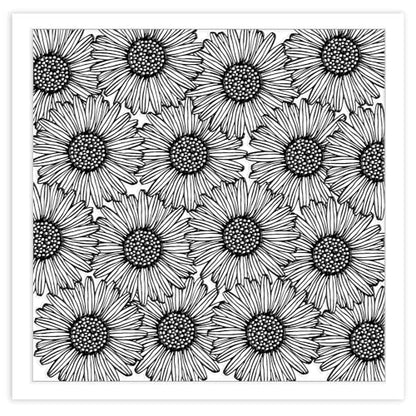 Wishing Flowers Polymer Clay Texture Sheets Silicone Texture Stamp Clay Texture Mat Modeling Pattern Pad Texture Sheets for Jewelry and Clay Earrings Tools