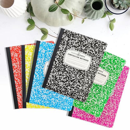 12 Pack Bulk Composition Notebooks Wide Ruled