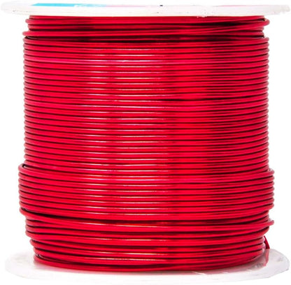 Mandala Crafts 18 Gauge Anodized Aluminum Craft Wire for Jewelry Making - 450 FT Colored Flexible Silver Copper Black Pink Ice Blue Red Wire - Bendable for Bonsai Armature Crafting Sculpting - Crafty Corner