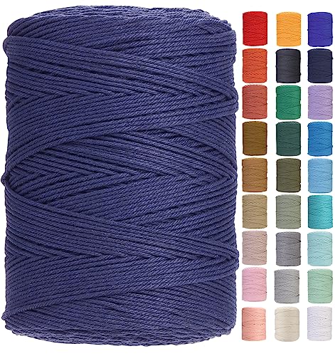 Cotton Macrame Cord 3mm x 546yards Natural Colored Macrame Supplies