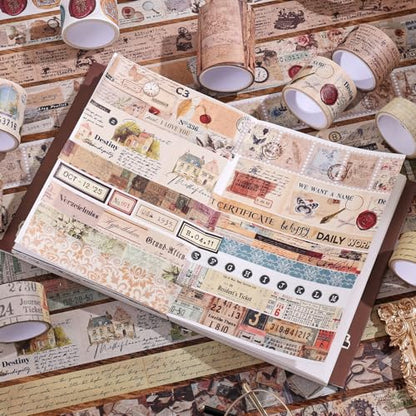 34 Rolls Vintage Washi Tape Set (34 Count)