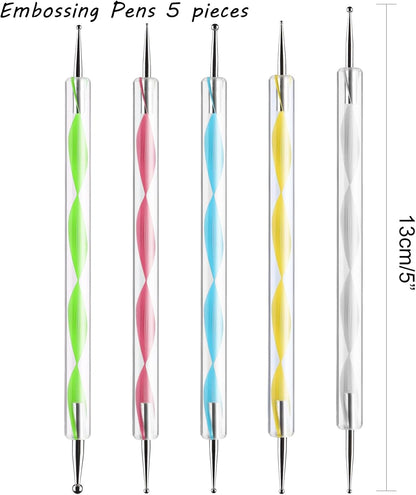 ASTARON 150 Sheets Black Carbon Copy Paper and Tracing Paper with 5 Pcs Embossing Styluses Tool Set, Carbon Transfer Paper for Tracing on Wood Fabric