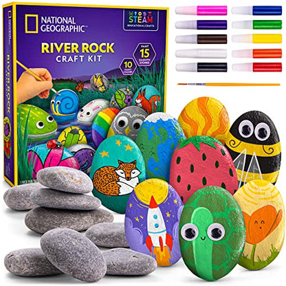 National Geographic Rock Painting Arts and Crafts Activity Kit for Kids