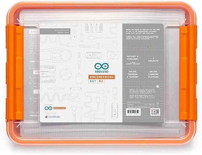 Arduino Engineering Kit REV2 [AKX00022] - Advanced Hands-On Learning Kit for Engineering, Robotics, and Automation with Full Curriculum and Real-World Projects