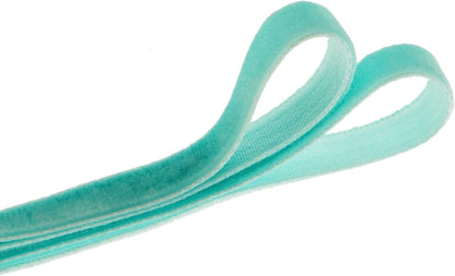 Vintage Turquoise Blue Velvet Ribbon, 3/8 Inch X 25Yd - Crafty Corner