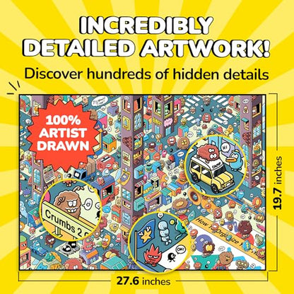 Jigsaw Puzzles 1000 Pieces with Storytelling Comics