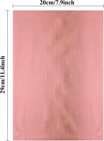 Briartw 20x29cm Hot Foil Paper 50 Sheets Pack Toner Reactive Foil Hot Stamping Foil Paper by Laser Printer and Laminator for Scrapbooking Craft Cardmaking DIY Album (Pink, 50 Sheets)