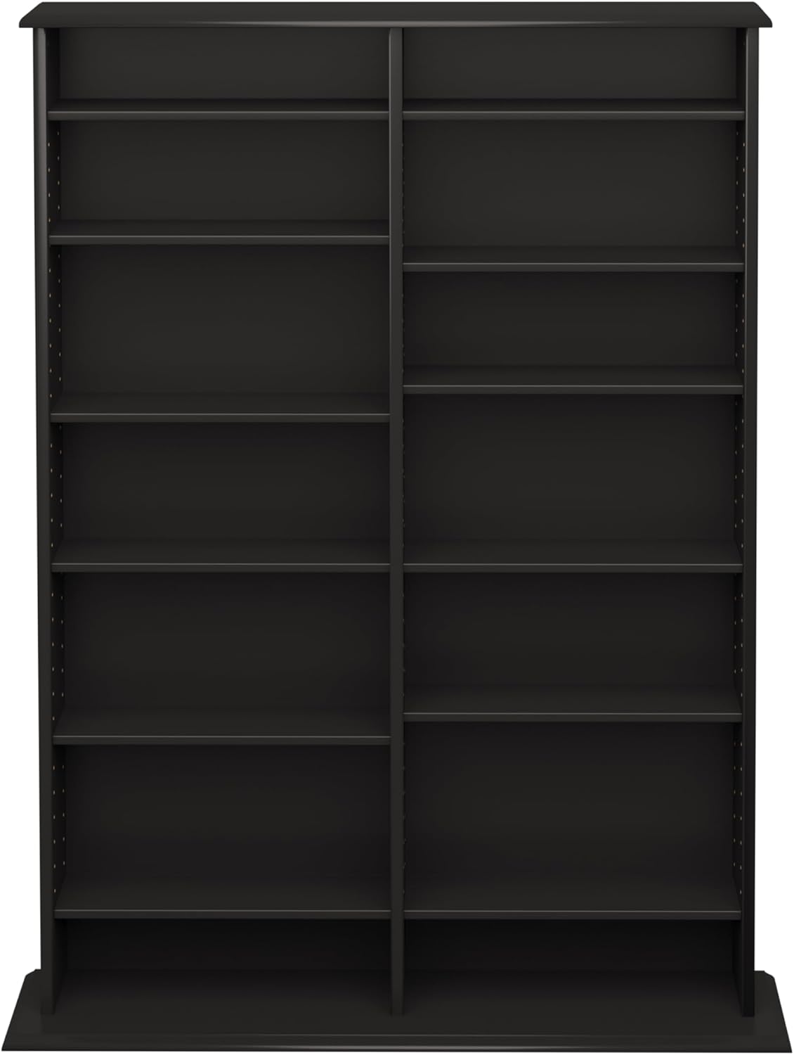 Prepac 2 Column Display Cabinet Media Storage, 38.75" Wide, Black