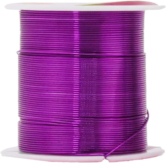 Mandala Crafts 22 Gauge Anodized Aluminum Craft Wire for Jewelry Making - 450 FT Colored Flexible Silver Black Gold Purple Red Kelly Green Wire - Bendable for Bonsai Armature Crafting Sculpting - Crafty Corner