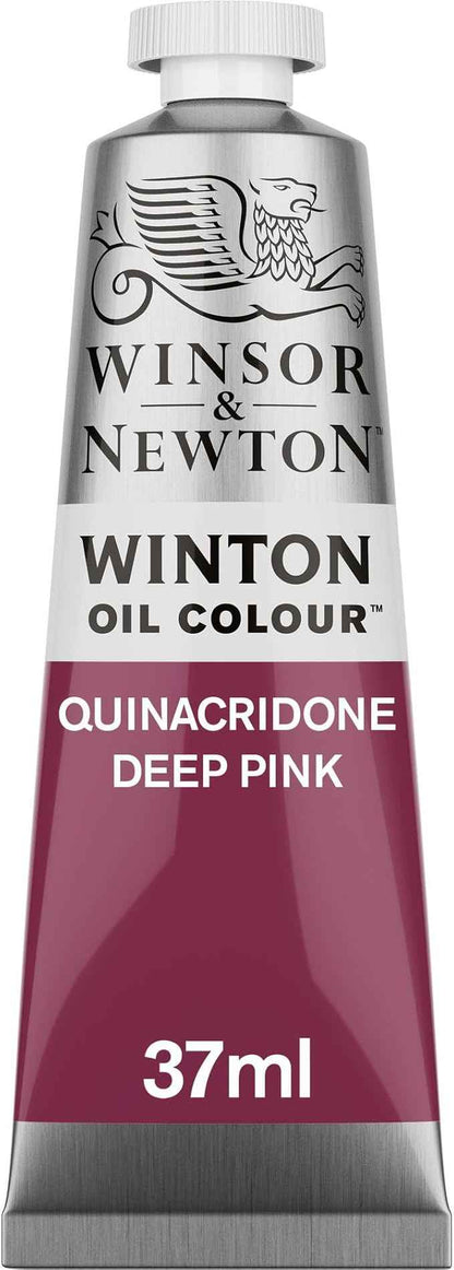Winsor & Newton Winton Oil Color, 37ml (1.25-oz) Tube, Quinacridone Deep Pink