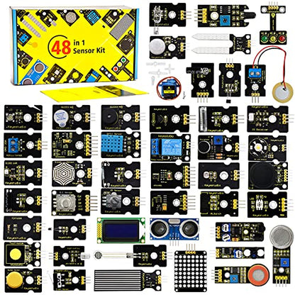 48 Sensors Modules Starter Kit for Arduino with LCD (48 Count)