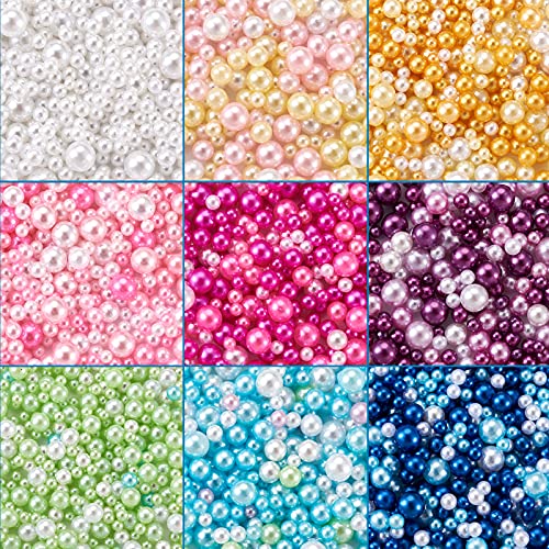 3300Pcs Resin Bubble Beads No Hole 2.5 (4500 Count)