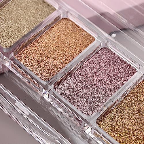 6 Colors Chrome Nail Powder Palette