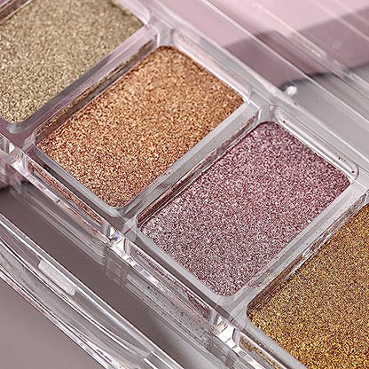 6 Colors Chrome Nail Powder Palette
