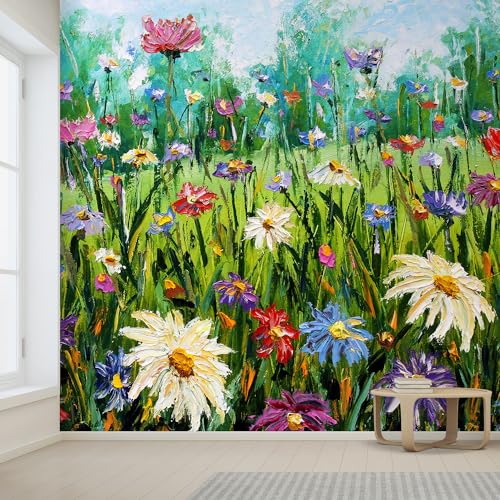 Wall Sticker Wall Mural Wildflower Abstract