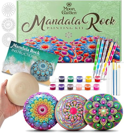 MoonGarden Mandala Rock Painting Kit