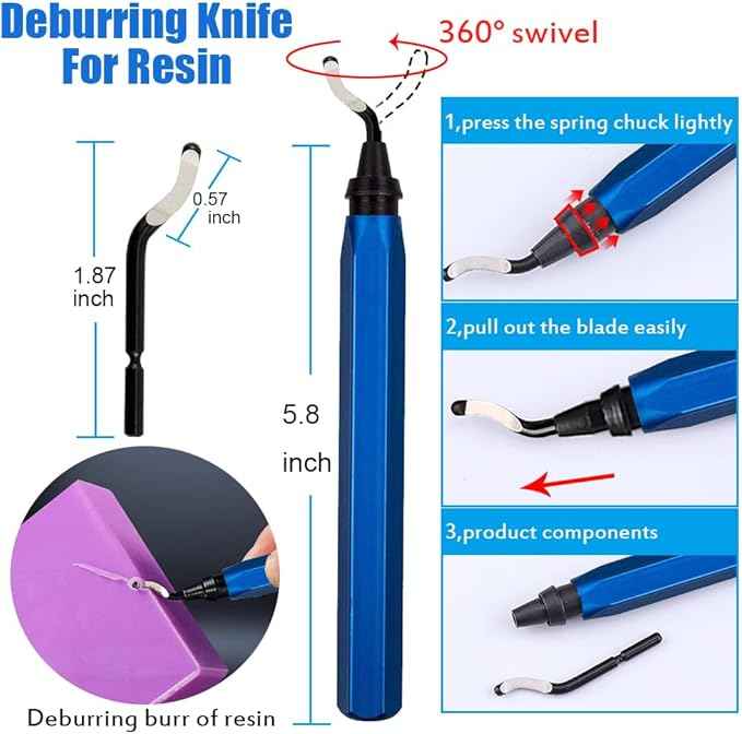 Resin Polishing Tools Kit,Electric Resin Drill Kit,Rotary Pen with Bits & Deburring Tool for Keychain Making,Jewelry Art,Resin Duberring, Drilling,Polishing,Buffing,DIY
