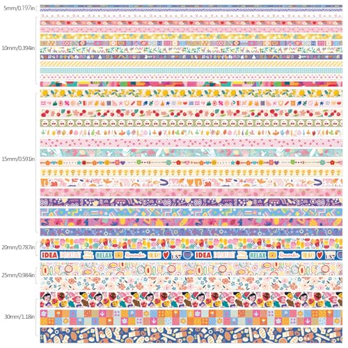 35 Rolls Washi Tape Set (35 Count)