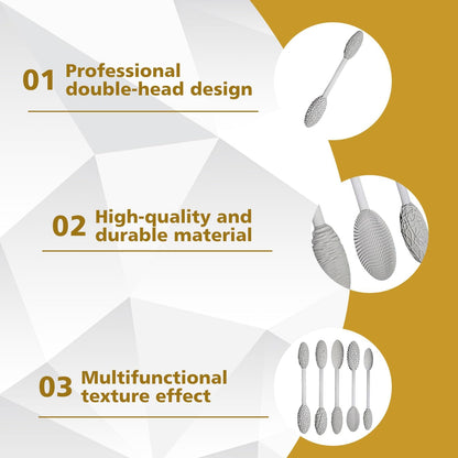 5PCS Double-Ended Clay Sculpting Tools, Polymer Clay Texture Tools Set with Wooden Handle for Pottery, Ceramics, DIY Art Modeling - Professional Sculpting & Detailing Kit