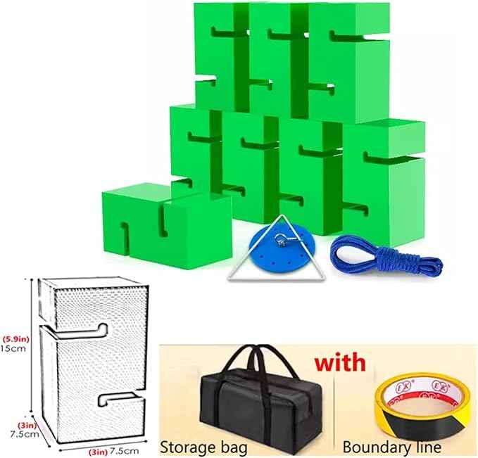 Team Building Team Tower Game Adults Work Outdoor Activities Field Day Teamwork Block Stacking Game Kit for Office School Group