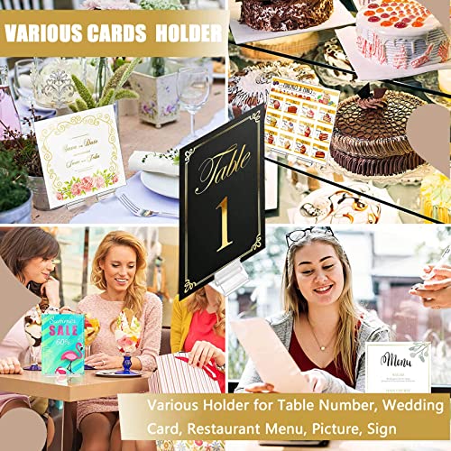 Table Number Place Card Playing Card Holders 60 Pack