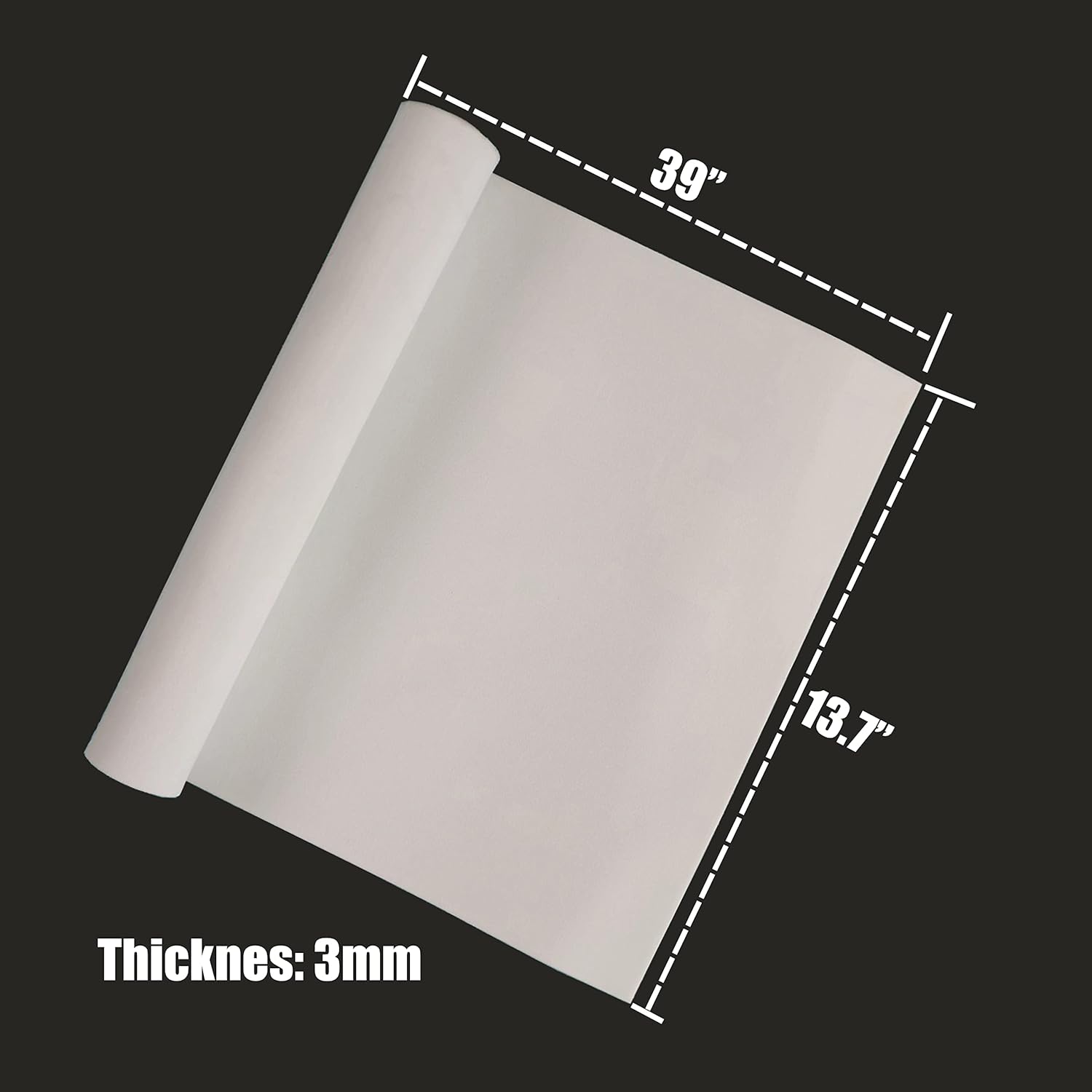 OISAKLD EVA Foam 2mm-10mm 13.7"×39" Craft Foam Sheet 74 kg/m³ Cosplay Foam for Craft Model Cosplay 3mm - Crafty Corner