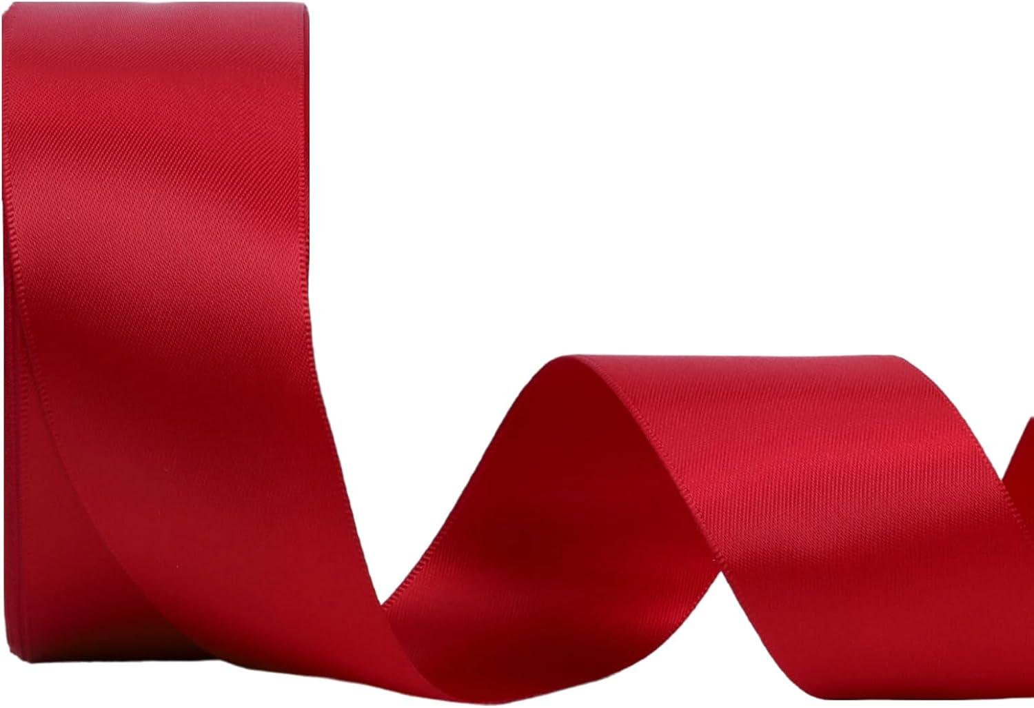 LaRibbons 1 1/2 Inch 50 Yard Double Faced Satin Ribbon,Red Satin Craft Fabric Ribbon for Gift Wrapping Floral Bouquets Wedding Party Decoration - Crafty Corner
