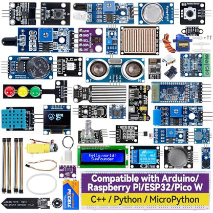 Universal Maker Sensor Kit Compatible with Arduino Mega 2560