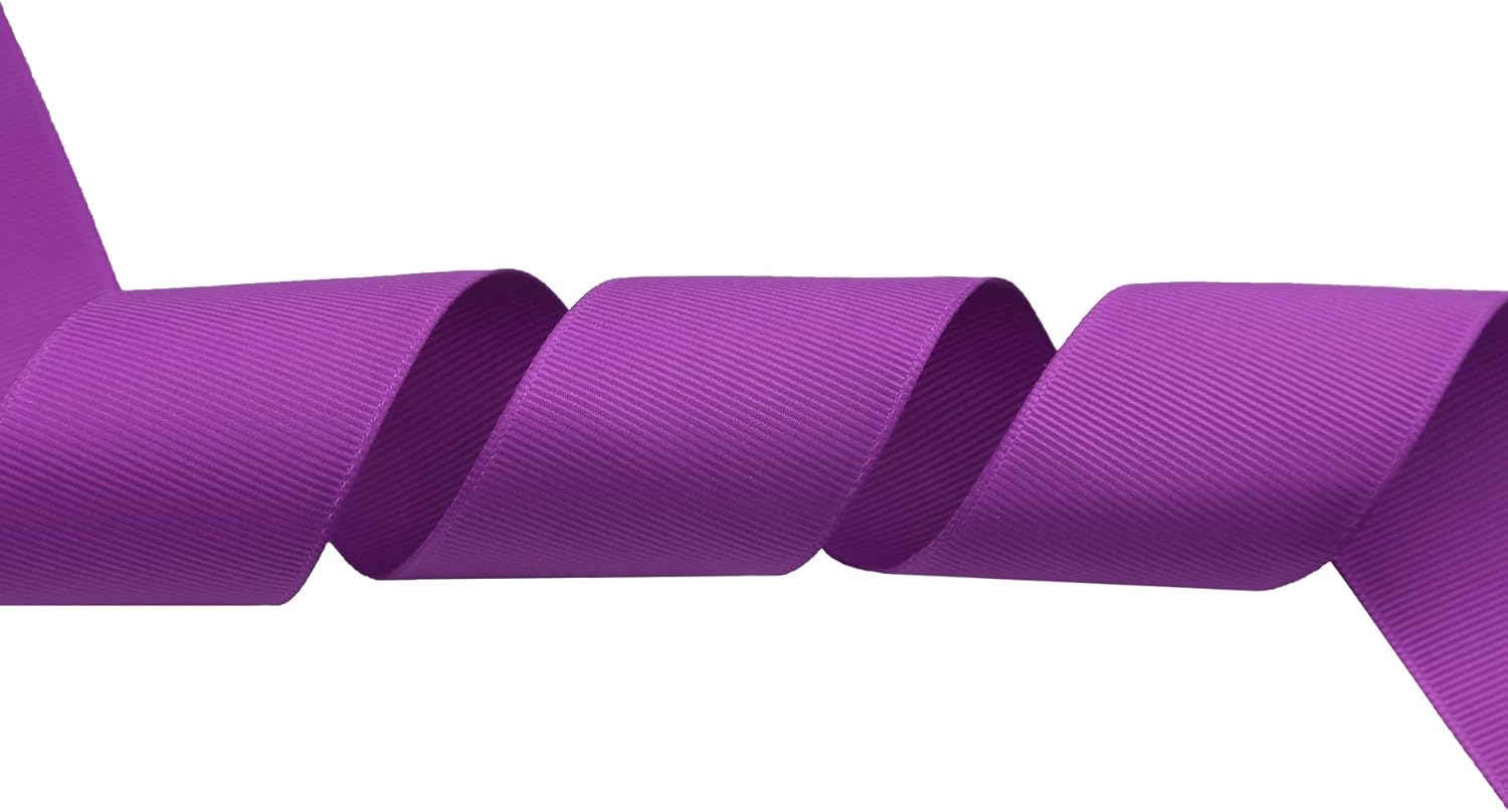 ITIsparkle 11/2" Inch Grosgrain Ribbon 25 Yards-Roll Set for Gift Wrapping Cake Decoration Party Favor Hair Braids Hair Bow Baby Shower Decoration Floral Arrangement Craft Supplies, Purple Ribbon - Crafty Corner