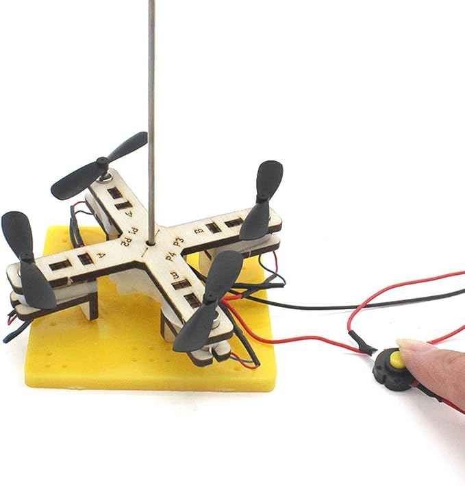 DIY Wooden Drone Toy Set Educational Experiment Kit Stem Projects Toy for