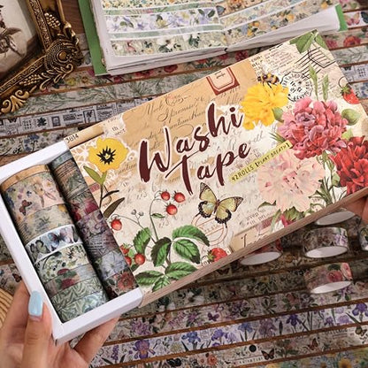 42 Rolls Vintage Washi Tape Set (42 Count)