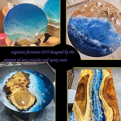 Blue Mica Powder for Epoxy Resin 3.5 oz (3.5 Ounce)