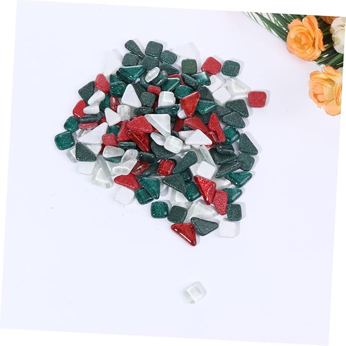 500g Glitter Irregular Materials Smooth for Home Decoration Crystal Mosaics for Creative Projects