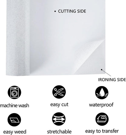 FUNKAKA Glitter White HTV Heat Transfer Vinyl Rolls, 12" x 8ft PU Iron on Vinyl for T-Shirt White Glitter HTV Vinyl for All Cutter Machines Easy to Cut & Weed for Heat Vinyl Design