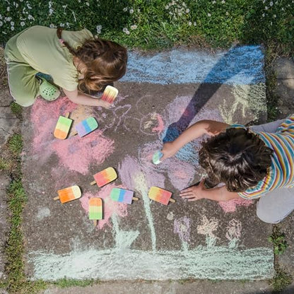24 Pcs Ice Cream Sidewalk Chalk Bulk Multicolor Party Favors