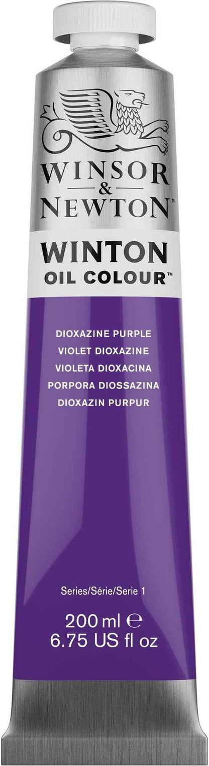 Winsor & Newton Winton Oil Color, 200ml (6.75-oz) Tube, Dioxazine Purple