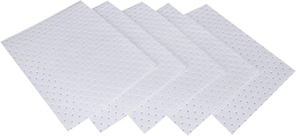 Aain Oil Absorbent Mat Pad, Heavy weight Economical Oil Absorbent Pads,Absorbs Liquids,20" Length x 15" Width, White.