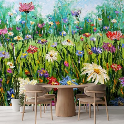 Wall Sticker Wall Mural Wildflower Abstract